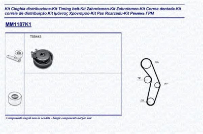 MAGNETI MARELLI 341311871101 -  Комплект ремня ГРМ